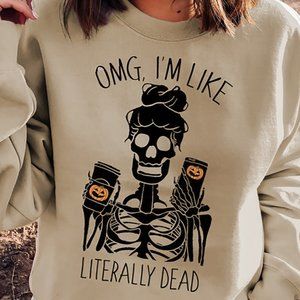 Latte Skeleton Crew Pullover